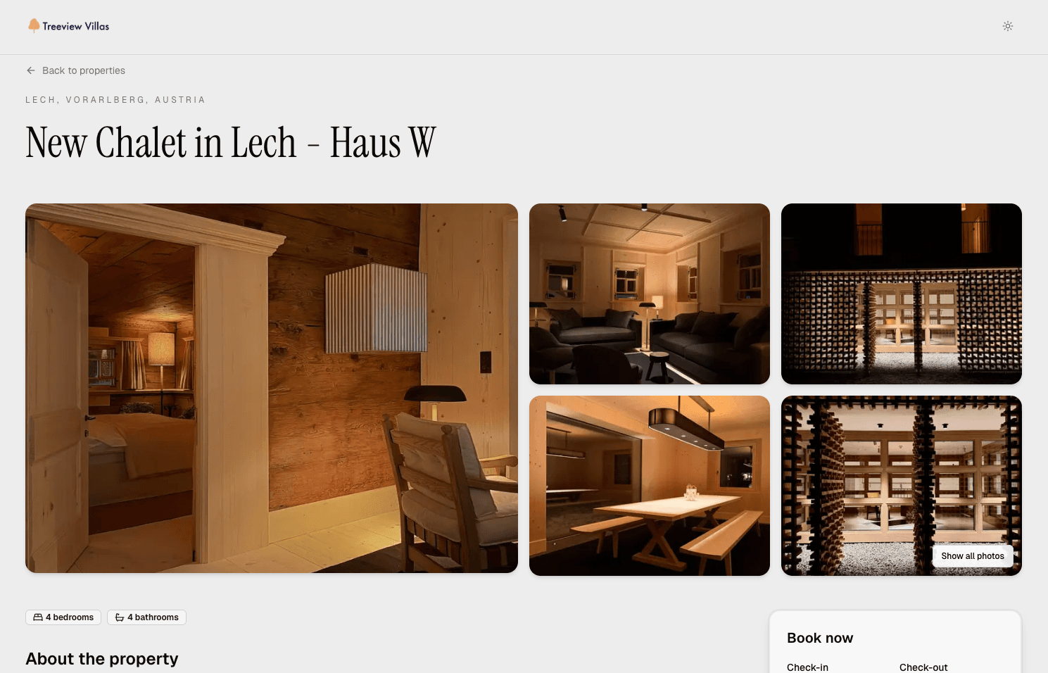 Rafter Kit branded direct-booking website preview