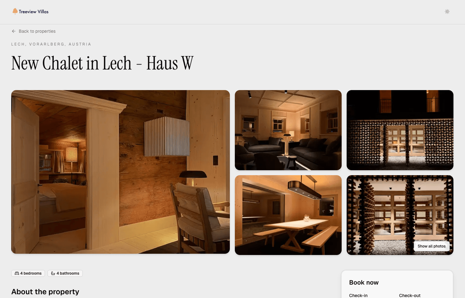 Rafter Kit branded direct-booking website preview